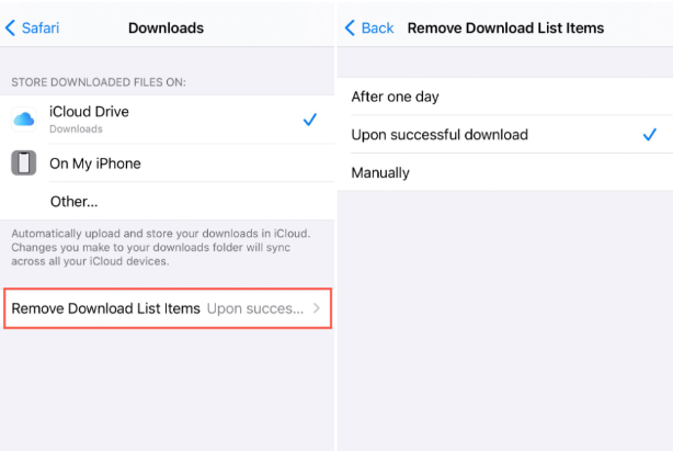 find downloaded files in apple devices