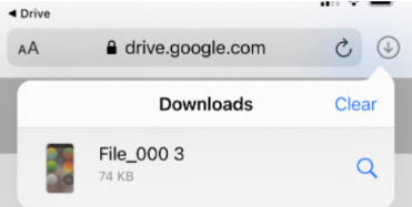 find downloaded files in apple devices