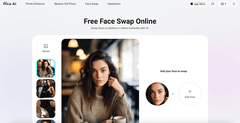 pica ai face swap