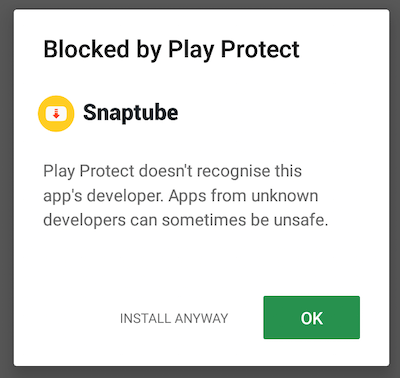 install snaptube anyway