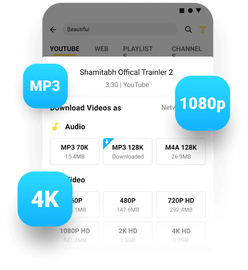 snaptube downloa formats